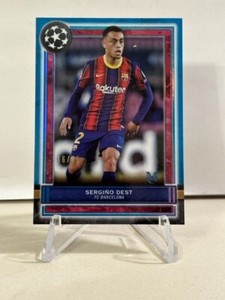 2020-21 Topps Museum Collection UCL Sapphire /75 Sergino Dest #48