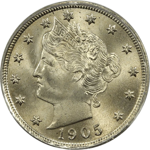 1905 Liberty Nickel 5c, PCGS MS 65 - Lustrous Cover