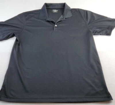 PGA Tour Logo Mens Black Polyester Polo Golf Shirt Size XL - Image 1 of 4