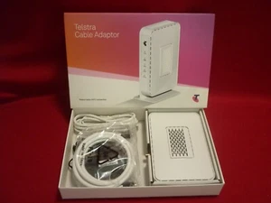 TELSTRA CABLE ADAPTER UNUSED IN BOX HFC CONNECTION CM450 1TLAUS - Picture 1 of 5