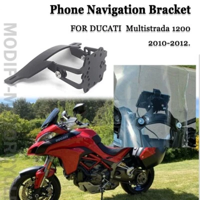 Soporte de navegación con soporte para teléfono GPS para DUCATI Multistrada 1200 2010-2012 Foto 1 de 4