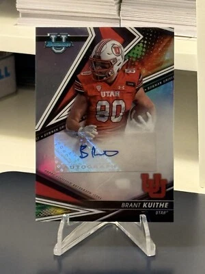 Brant Kuithe 2022-23 BOWMAN'S BEST UNIVERSITY AUTO Refractor #BA-BK Utah - Image 1 of 3