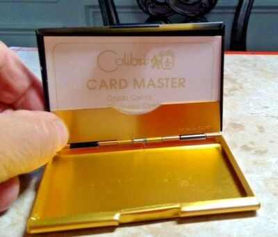 Tarjeta de visita Colibri EXECUTIVE, crédito, estuche CLÁSICO NEGRO Y DORADO  Foto 1 de 4