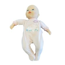 Baby Annabell Doll Zapf Creations 14" Blue Eyes Pink Lamb Bow Soft Body 2013