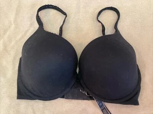 Victoria’s Secret Bra 32DDD Body By Victoria Black Perfect Shape Padded - Picture 1 of 4