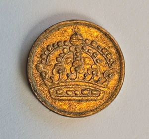 Moneda de 10 minerales 1954 Suecia-Gustaf VI Adolf-KM# 823-Schon#51- 40 % plata - Imagen 1 de 2