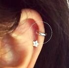 Simple cartilage hoop earring silver rose gold black 5mm Tragus helix piercing