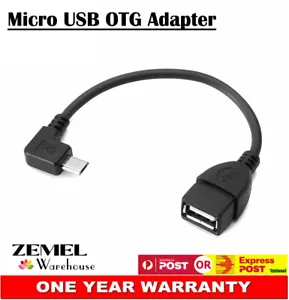 90° Left Angle Micro USB OTG Adapter Cable For Huawei P8max P8 Mate 8 7 Mate8 AU - Bild 1 von 8