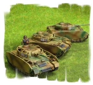 Painted!!! -  German Panzer IV Platoon (3 vehicles) - 15mm WW2 - World War II - Picture 1 of 2