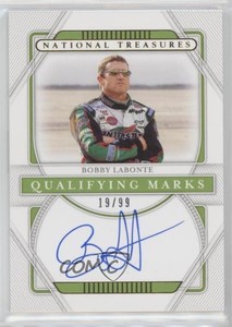 2021 Panini National Treasures Qualifying Marks /99 Bobby Labonte Auto HOF