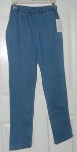 Blair Jeans Size 8P - NWT - Full-Elastic - Classic Pull On Jeans - Light Wash - Picture 1 of 9