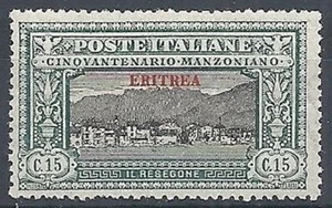 1924 ERITREA MANZONI 15 CENT MNH ** - RR10547 - Picture 1 of 1