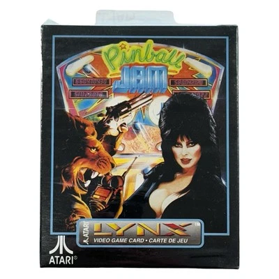 Atari Lynx PINBALL JAM PA2055 Video Game Card Elvira CIB NOS New Sealed Minty - Image 1 of 4
