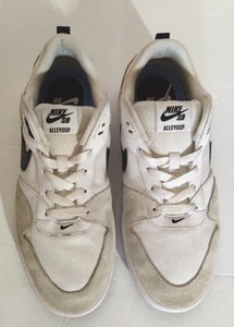 Scarpe da skateboard Nike SB Alleyoop da uomo taglia 8 bianche e nere - Foto 1 di 11