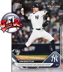 Cam Schlittler 2025 MLB Topps NOW card 817 postseason debutto 12k prevendita - Foto 1 di 2
