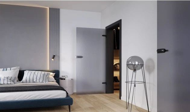 Frameless Glass Door 32" x 80" with jamb - frame - trim - Image 1 of 1