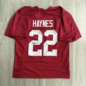 Justice Haynes Signed Autographed Alabama Crimson Tide Custom Jersey - Picture 1 of 3