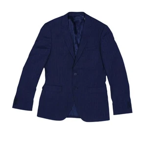 DKNY Men's Blazer S Blue 100% Wool Overcoat - Picture 1 of 4