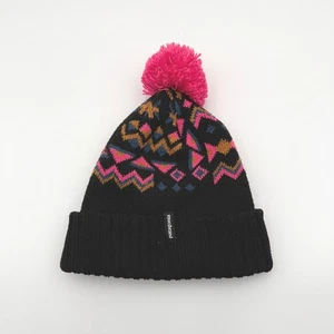 Patagonia Kinder Beanie Wintermütze schwarz Bommel ganzjährig warm stylisch - Bild 1 von 6