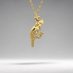 Rock Climbing Pendant – Gold-Plated 925 Silver Jewelry for Men & Women Necklace - Picture 1 of 14