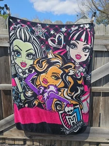 Monster High Puppen große Fleece Überwurf Decke 60" x 42" sauber gewaschen weich flauschig - Bild 1 von 11
