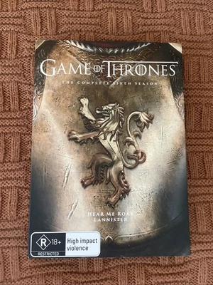 Game Of Thrones - Season 6 (Region 4 DVD, 2016) 5 Discs [Peter Dinklage] - image 1 of 2
