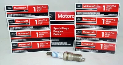 Set of 8 Genuine Motorcraft Platinum Spark Plugs SP-493X AGSF32PMX Foto 1 de 4