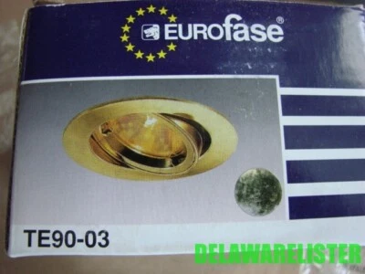 Lot of 2 Euro Fase Eurofase Light Lighting Brass Recessed Trim Ring TE90-03 MIB