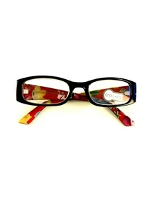 Perspective Black Floral Contemporary Reader Glasses by Icon Eyewear +2.75 - Picture 1 of 5