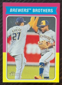 2024 Topps Heritage High Number #CC-8 BREWERS BROTHERS ADAMES CHOURIO RC - Bild 1 von 2