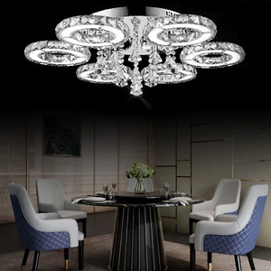 Luxus Kristall Deckenleuchte LED Deckenlampe Kronleuchter Wohnzimmer Beleuchtung - Afbeelding 1 van 8