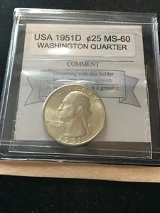 1951 D USA, Washington ¢25 Quarter Dollar, - Picture 1 of 8