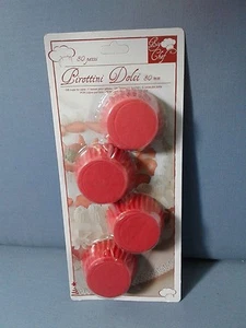 PIROTTINE PIROTTINI STAMPINI ROSSO 80 Pz 80 mm DOLCI BISCOTTI CAKE DESIGN - Foto 1 di 1
