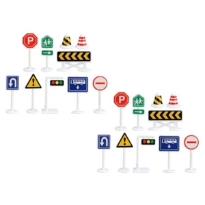 20 Pcs Verkehrszeichen Spielzeug Kind Verkehrszeichen-Spielzeug-Stick-Fliese - Bild 1 von 12
