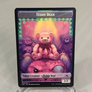 MTG Magic Teddy Bear Token 009/014 Unfinity UNF Creature Light play - Picture 1 of 6