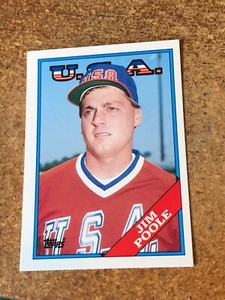 1988 Topps Traded Baseball # 88T Team USA Jim Poole RC