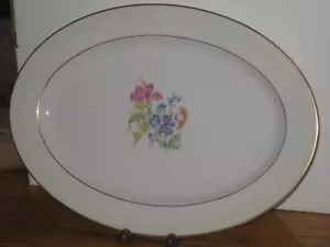 Plato de servir ovalado antiguo peso pluma china fina jackson ee. uu. 11 x 15 excluido - Imagen 1 de 3