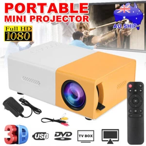 Mini Projector LED 1080P Home Cinema Portable Pocket Projector Party Theater AU - Picture 1 of 15