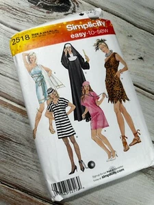 Simplicity Costumes Sewing Patterns XS-XL Nurse, Nun, Cave Woman, Egyptian Easy - Picture 1 of 5