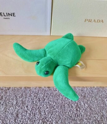 Vintage Manhattan Toy Company Tiny 5” Green Turtle Plush EXTREMELY RARE - Image 1 of 4