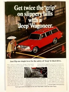 Jeep 1967 anuncio impreso Wagoneer 4x4 - Imagen 1 de 2
