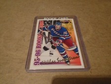 1996-1997 Topps Picks Rookie Stars NIKLAS SUNDSTROM   # RS 18 NEW YORK RANGERS