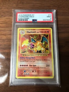 2016 POKEMON XY CHARIZARD HOLO EVOLUTIONS PSA COME NUOVO 9 #89076404 - Foto 1 di 2