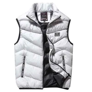Chaleco de otoño e invierno para hombre con chaleco de algodón de plumón grueso - Picture 1 of 28