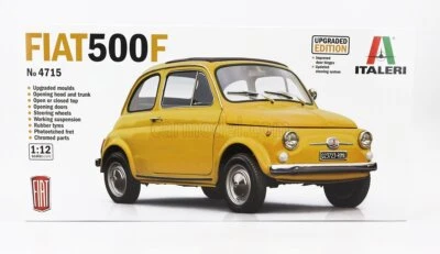 MODELLINO AUTO EPOCA STATICO ITALERI FIAT 500F 1965 MODELLISMO SCALA 1/12 - Immagine 1 di 3