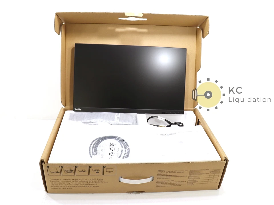 Lenovo ThinkVision 23.8" Monitor E24Q-20 QHD 2560 x 1440 5D11C99312 - Image 1 of 4