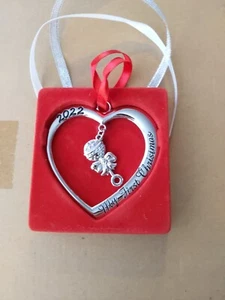 Nuevo Nuestro Primer Adorno Navidad En Forma de Corazón 2022 - Imagen 1 de 7