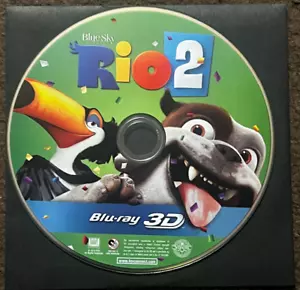 NEW RIO 2 3D (2014) - Blu-ray disc only in clear plastic envelope / no case - Picture 1 of 2