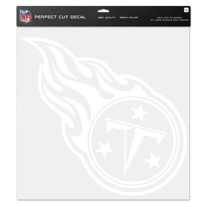 NFL Tennessee Titans White Logo on 6" x 6" Perfect Cut Decal - Picture 1 of 1