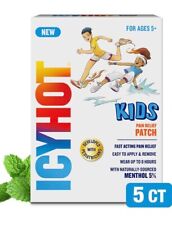 ICY HOT KIDS Pain Relief Patch 5ct  Exp 8/25 NEW